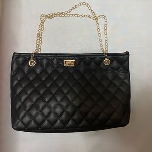 Black over the shoulder purse